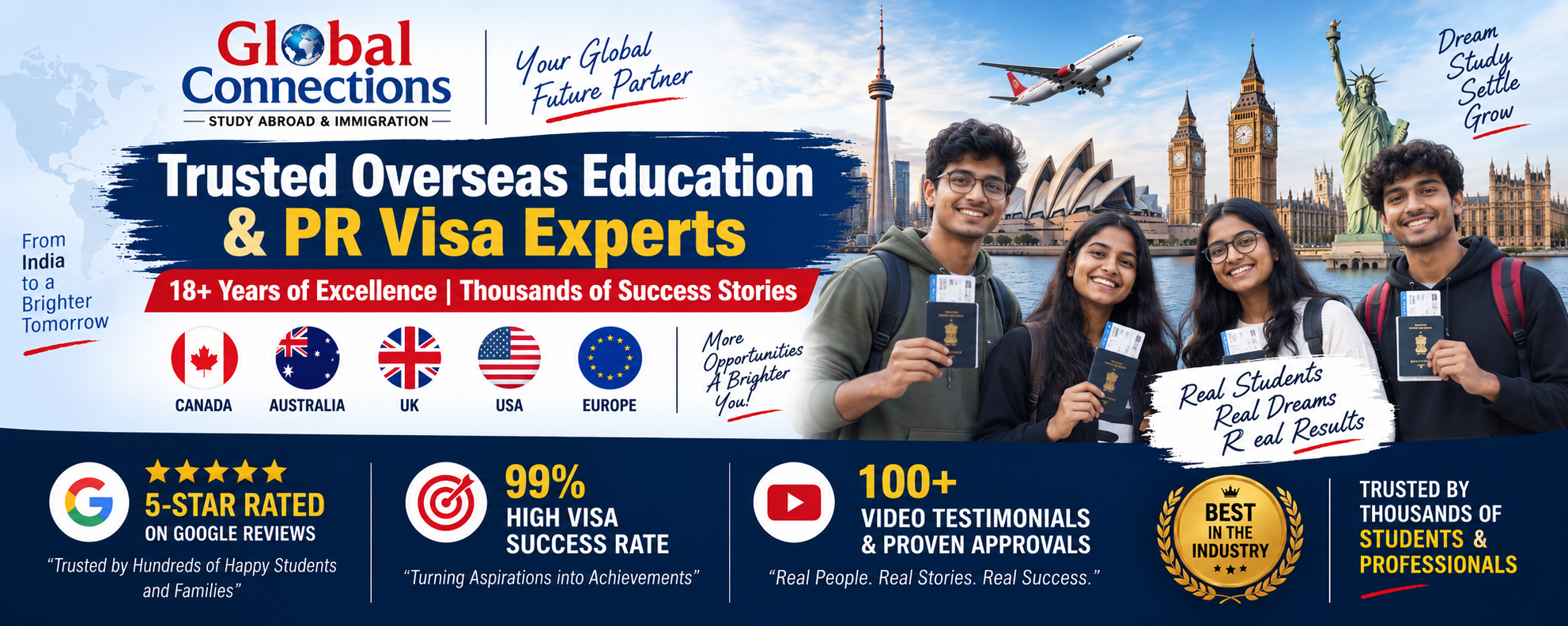 Global Connections Testimonial Banner