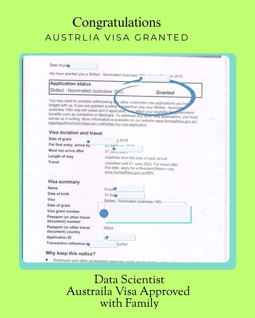Australia Visa Approval Grant 10