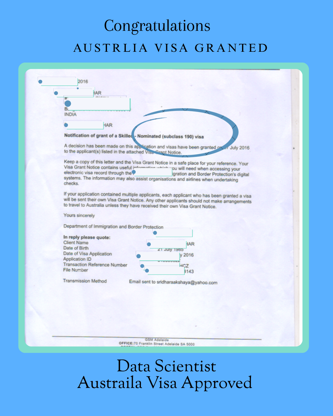 Australia Visa Approval Grant 17