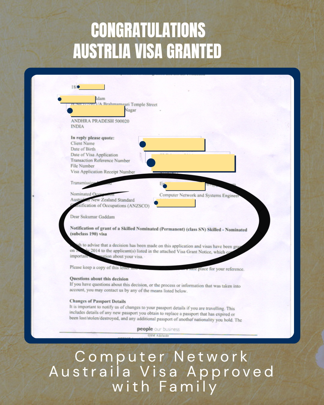 Australia Visa Approval Grant 5