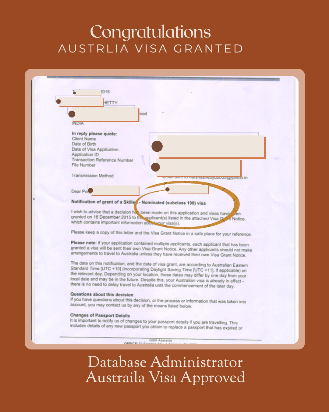 Australia Visa Approval Grant 6
